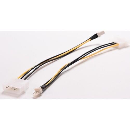 4/5Pcs 4-Pin Molex/IDE To 3-Pin CPU/Chasis/Case Fan Power Connector Cable Adapter