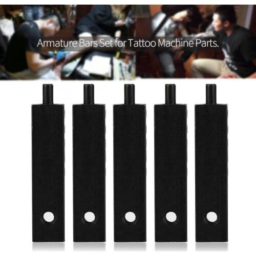 5Pcs 46mm Black Armature Bars For Tattoo Machine Parts Supplies Set Kit For Tattoo Microblading Tattoo Machine Accessories