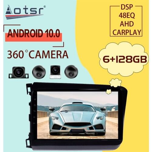 For Honda Civic 2011 - 2015 Android Car Radio Player GPS Navigation Player Multimedia Video Player Stereo Head Unit CD Recorder