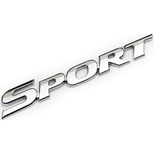 Car Styling 3D ABS Chrome Logo Car Sticker SPORT Emblem Badge Door Decal Auto Accessories for Toyota Highlander BMW HONDA VW KIA