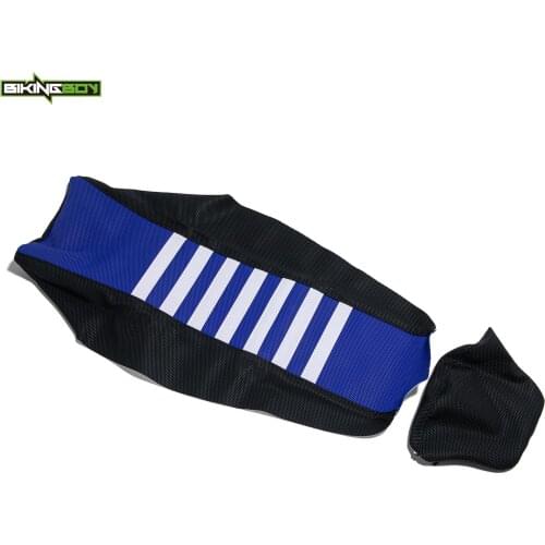 BIKINGBOY For Yamaha YZ250F 19 YZ450F 18 19 WR450F YZ450FX 2019 Seat Cushion Cover Ribbed Soft Gripper PVC Off-Road MX Motocross