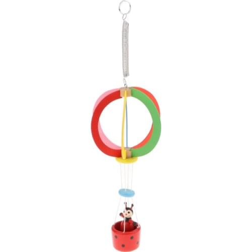 Wooden Animal Balloon Hanging Toy Baby Crib Stroller Ornament Home Decor, Style Random