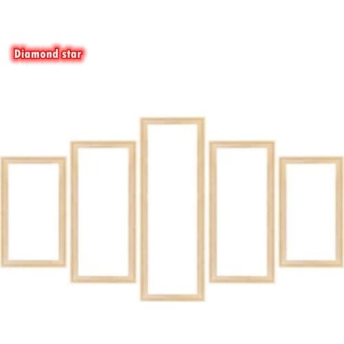 DIY Wooden Art Frame canvas diamond painting paint by numbers DIY frame picture inner frame WOODEN FRAMES 5 LITTER PAINTING