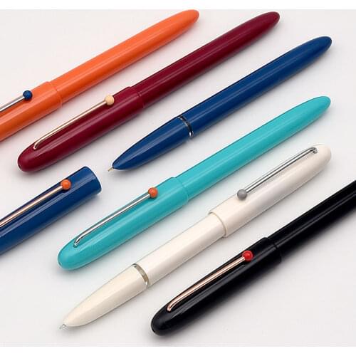 Kaco Retro 0.38mm Hooded Nib Fountain Pen with Ink Cartridge Gift Set Smooth Writing Student Practice Handwriting Pens
