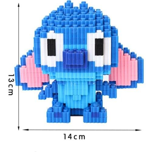 Diamond Building Block Brick Stitched Doll Mini Particles Lilo Angel Mini Creator Cute Brick Headz Toys For kids
