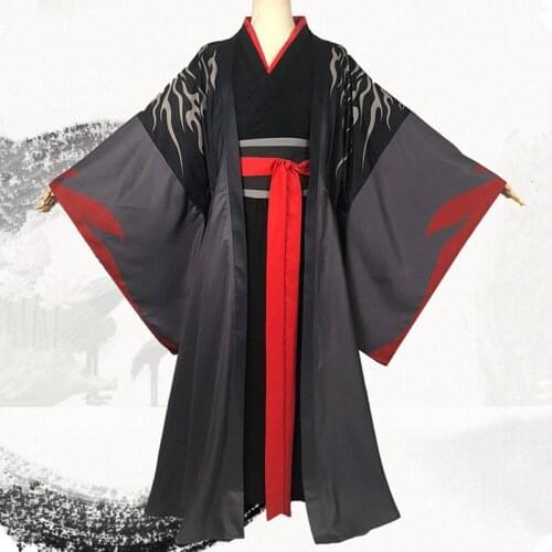 The Yiling Patriarch Wei Ying Wei Wuxian Costume Anime Grandmaster of Demonic Cultivation Cosplay Mo Dao Zu Shi Costume Unisex