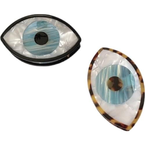 2021 Hot Selling Popular Big Eyes Acetate Hair Clips Evil Eye Hair Claw Clips Women Girls Trendy Wacky Hair Accessories