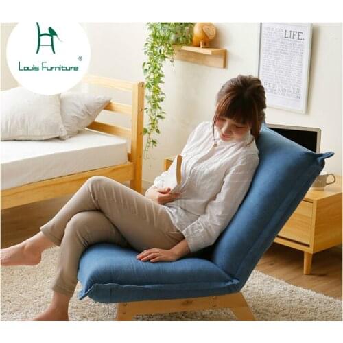 Louis Fashion Bean Bag Sofas Single Lazy Person Fabric Can Be Disassembled and Washed Living Room Small Apartment Furniture