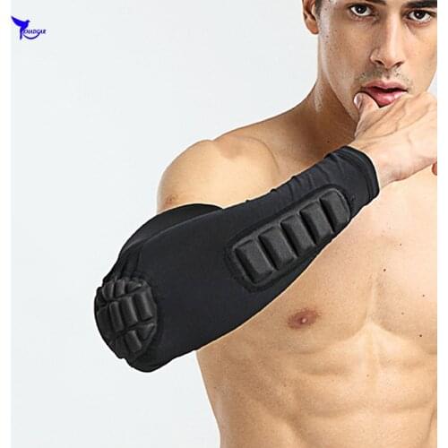 2pcs/lot Double Protective Honeycomb Elbow Pad MTB Bike Sport Safety Crashproof Basketball Elbow Support Guard Arm Sleeve Warmer