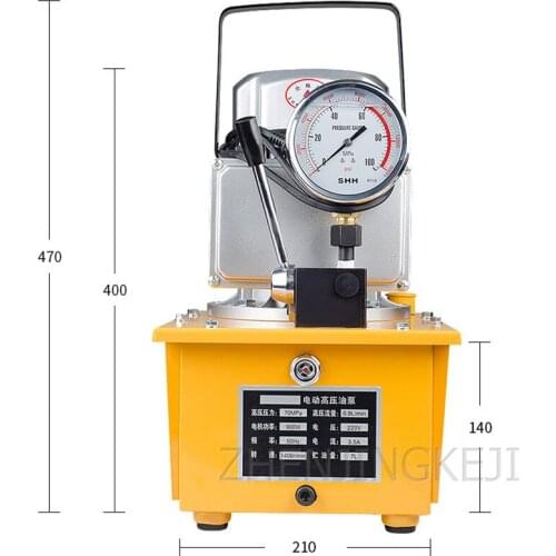 High Pressure Pump 0.75KW Single Loop Electric Pump 7L Hydraulic Oil Station With Shockproof Pressure Gauge 220V / 380V