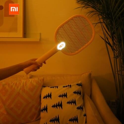 New Xiaomi mijia Electric Mosquito Swatter Rechargeable LED Electric Insect Bug Fly Mosquito Dispeller Killer Racket