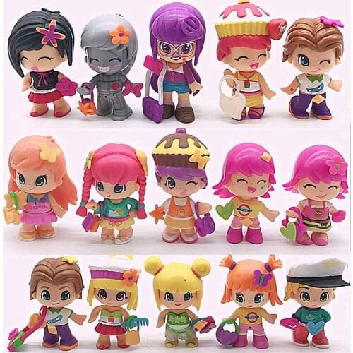 Original Pinypon Dolls Detachable Kids Doubleface Action Toy Figures Dolls Fashion Girl Doll Toys