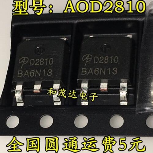 Original New / 2PCS / D2810 AOD2810 TO-252 80V TO252