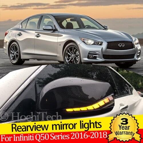 Suitable for Infiniti Q50 Series 2016 2017 2018 Modified Rearview Mirror Lights Rotating Dynamic Turn Signal Lights