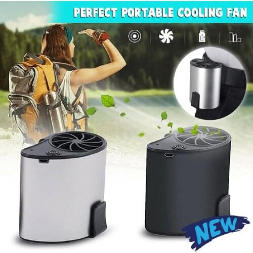Mini Hang Waist Cooling Fan Outdoor Portable Mini Fan For Working at The Waist