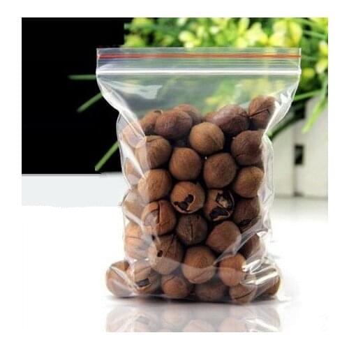 0.05mm PE Clear Self Sealing Zip Lock bags Plastic Package Pouches White Transparent zipper reclosable packaging bags