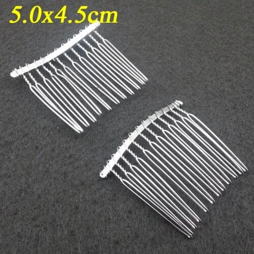 20pcs/lot 12 Teeth hair comb findings, 50*45mm Hair Accessories for sinamay fascinator hair accessories wedding accessorie