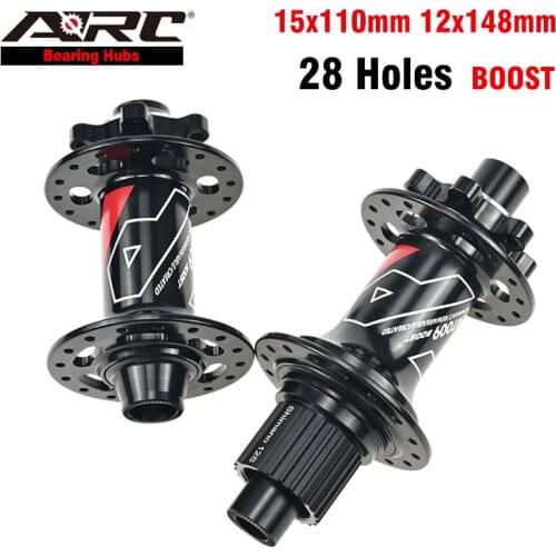 ARC 28 Holes Boost MTB Hub MT009 15x110 12x148 Bike Bicycle Hub With HG MS XD 6 Pawls 114 Clicks Cycling Bike Hub Disc Brake Hub