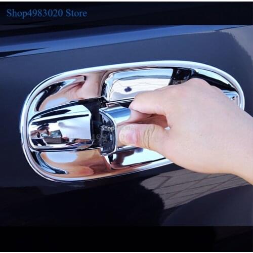 Car protection detector stick frame lamp trim ABS Chrome door handle bowl for Mercedes Benz Vito W447 2015 2016 2017 2018 2019