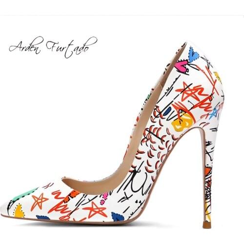 Arden Furtado summer 2019 fashion trend womens shoes pointed toe stilettos heels elegant slip-on concise pumps party shoes