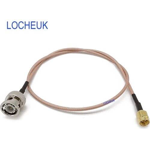 1/3/6/9M SMA RG316D Cable RF Pigtail Antenna BNC Male Plug to SMA Male Plug RG316D Double Shield Silver Coaxial Wire Cable