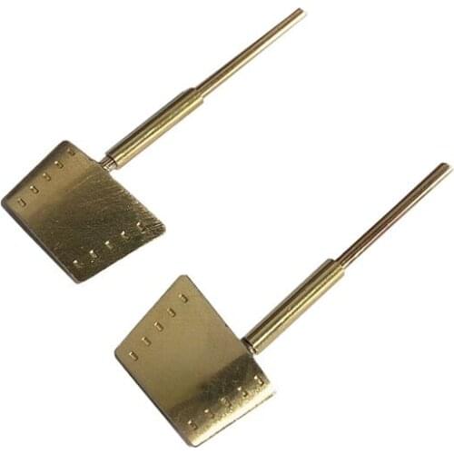1pair 1/350 Bismarck Battleship Rudder Immerse Brass Steering Miniature Rudder 16mm Sleeve for RC Model Handmade Simulation Boat