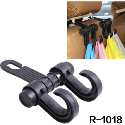 1 Pcs 180 Degree Swivel Car Seat Back Hook Multi-functional Metal Auto Car Seat Headrest Hanger Bag Hook Holder