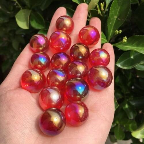 200gNatural Rainbow Crystal Ball Quartz Sphere Aura Angel Chakra Electroplated Orb Minerals Healing Massage