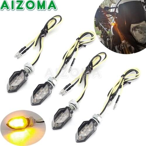 4PCS/2PCS 8mm LED Motorcycle Turn Signal Light Indicator Lamp E8 Mark For BMW F800 R1200GS R1250GS Honda CB650 CB500 NC750 VT750