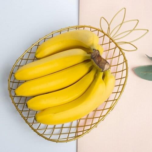 Pineapple Kitchen Decor, Gold Metal Wire Storage Organizing Fruit Basket Home Decor Decoration