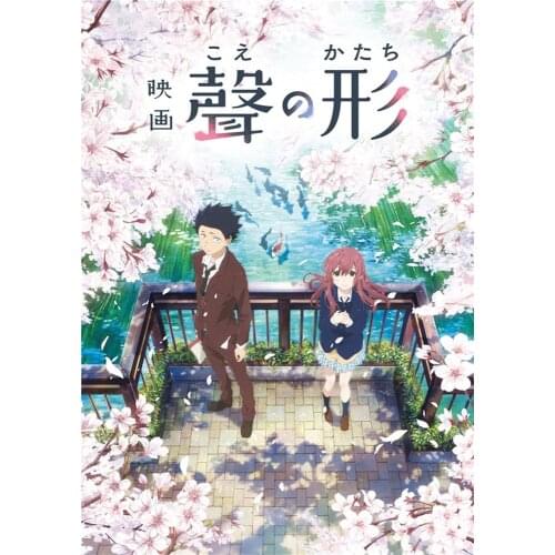 Anime A Silent Voice Cartoon Movie Poster Bedroom Study Living Room Home Fans Activity Wall Decoration Art Painting 42*29cm