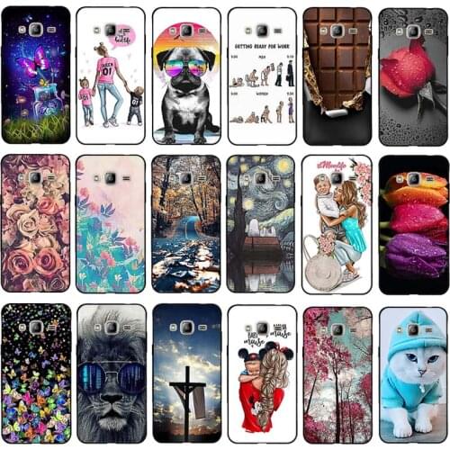 For Samsung Galaxy J3 2016 J320FN Case TPU Silicone Capa For Samsung Galaxy J 3 2016 Cover Roses Case For Samsung J3 2016 Coque