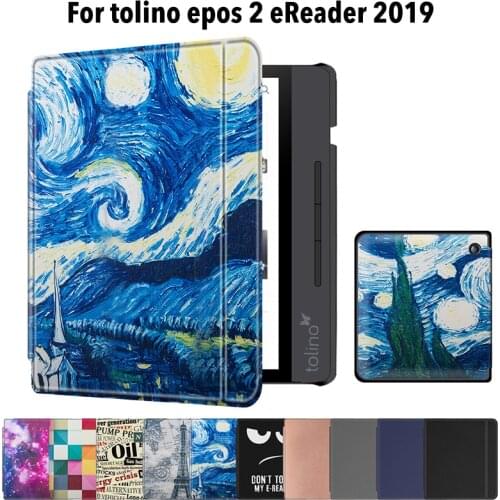 Cover Case for Tolino Epos 2 8 inch e-reader sleepcover for Tolino Epos 2 2019 e-book funda capa shell stylus +film