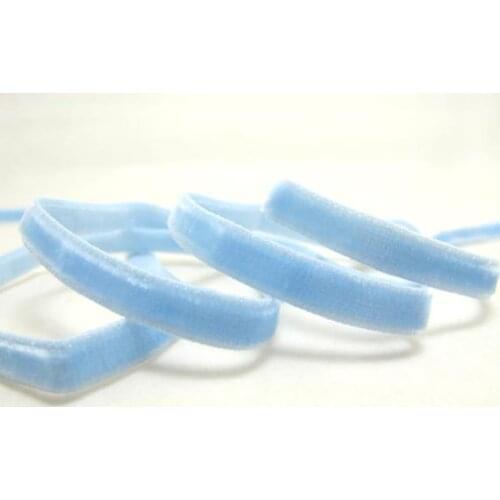 6 / 9/ 16/ 22mm || Single Face ELASTIC STRETCHY Velvet Ribbon || Swiss Made Nylon Velvet by the YARD