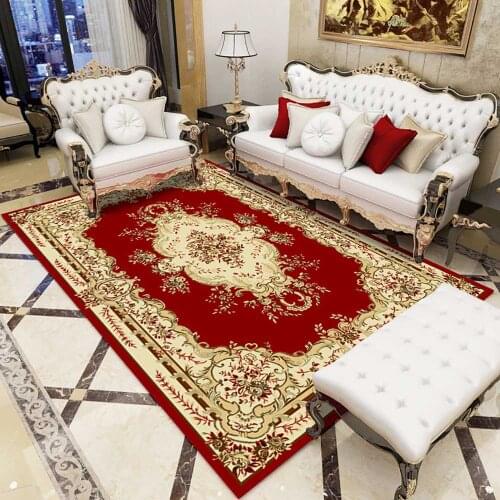 European Classical Carpet Court Aristocr Living Room Mat Area Rug For Kitchen Sofa Bedroom Rectangle Rug Home Decor