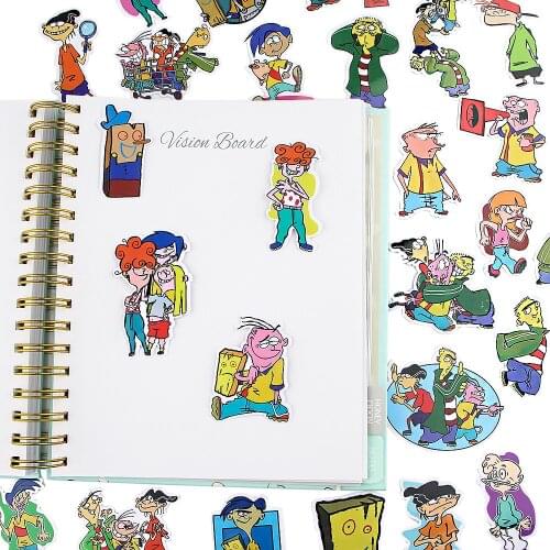 JY246 37pcs/set Funny Character Waterproof Cartoon Stickers Skateboard Suitcase Guitar Luggage Laptop Phone Stickers