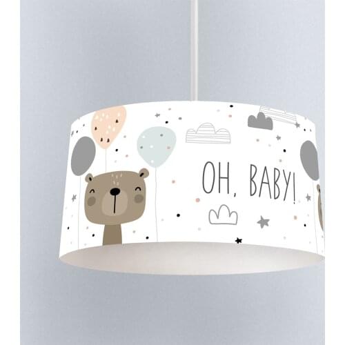 Lamp For Kids Bedrooms Light Chandelier for Living Room Childrens Room White Balloon Baby Bear Model 1387