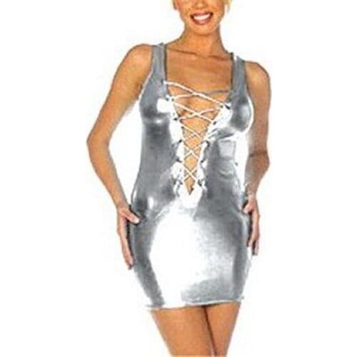 Terry Pau TP060776 Low-Cut Shiny Dress