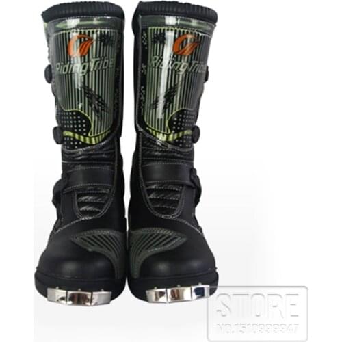 Motorcycle Waterproof Pu Leather METAIL gear boots Professional SPEED Racing shoes botas Motorbike Chopper Scooter Street Boots