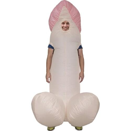 Inflatable Costume Penis Costumes Novelties Spots Halloween for Adult Activity Atmosphere Props Stage Performance Cos