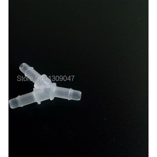 50pcs/lot Large format printer Plastic Y shape ink tube connector / printer ink pipe / Hose fitting ( 4mm*3mm )