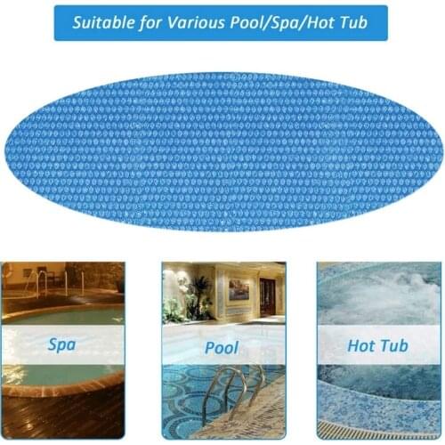 Swimming Pool Cover Rectangular Solar Summer Waterproof Pool Tub Dust Outdoor Tarpaulin Bubble Blanket Accessory