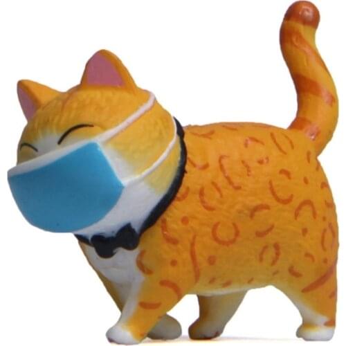 425F Realistic Model Cat Figure Animal Kitty Boutique Supplies Miniature Cat Hobby Collection Desk Home Decoration