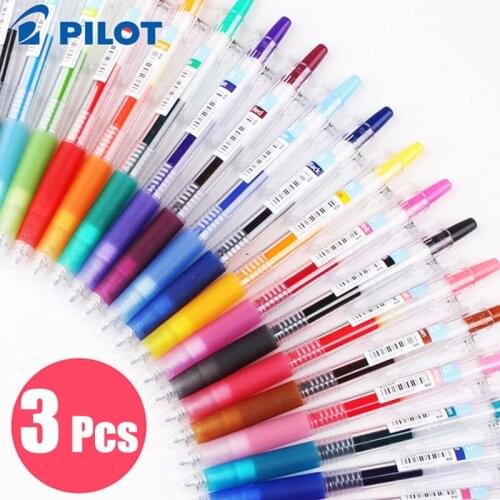 3pcs Pilot LJU-10UF Juice Gel Pen 0.38 0.5MM Retractable Gel Ink Pen DIY Smooth Quick Dry Ink School Supplies Stationery