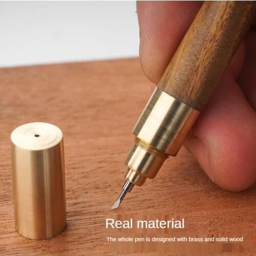 Woodworking Alloy Tip Marker Pen Hand Carving Replaceable Gel Pen Knife Paper Tool Woodworking Tools
