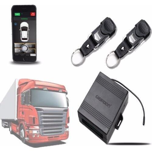 PKE keyless Entry 24v For Truck Car Alarm System Central Car Door Locking App Remote Control for Smart Key or Phone Control