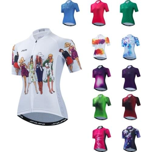 UFOBIKE Women Cycling Jersey Tops Summer Mountain Bicycle Clothing Maillot Ciclismo Short Sleeve MTB Bike Cycling Shirt