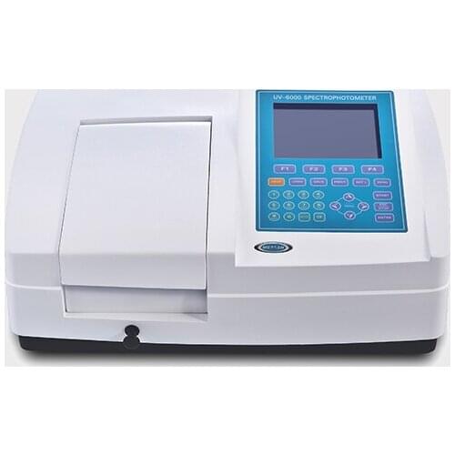 UV-6000 Large LCD display Ultraviolet/Visible Spectrophotometer Bandwidth 1.8nm Wavelength Range 190-1100nm