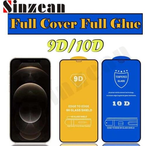 200pcs 9D Full Glue Tempered Glass for iphone 13 pro/12 Pro max/XS MAX/XR/678 Plus/SE 2020/11 pro max Screen Protector (2.5D)