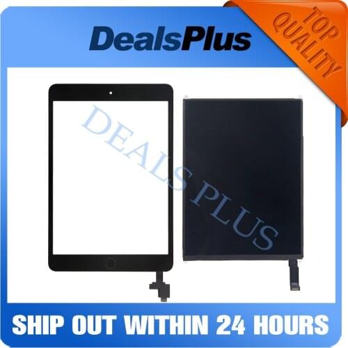 Replacement New LCD Display +Touch Screen with Home Button + IC Connector For iPad Mini 2 A1489 A1490 A1491
